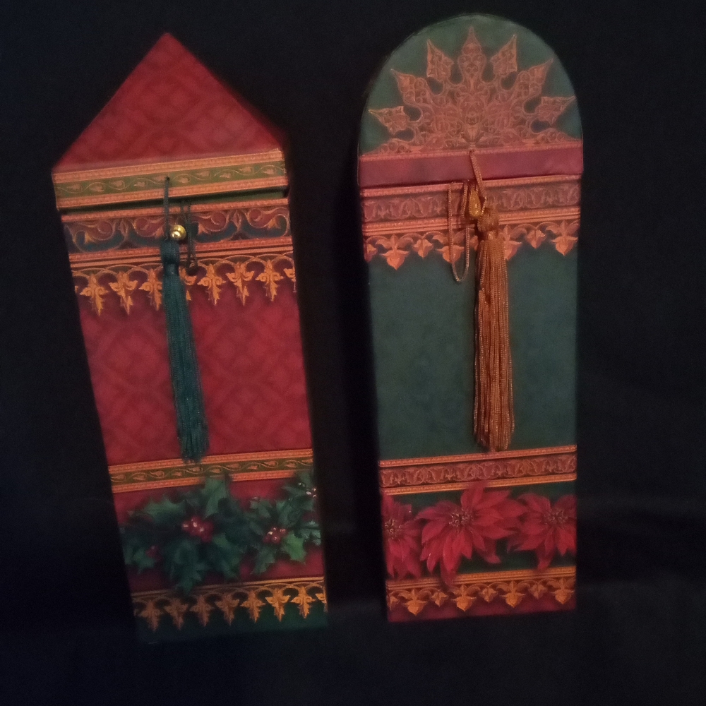 Tuscan Style WINE Boxes,  Top Opening Lids. Gift Boxes